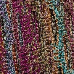 Pre Owned Missoni Multicolor Cut Out Patterned Knit Stole