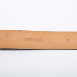 Pre Owned Missoni Black Suede Buckle Belt 75 CM