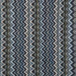 Pre Owned Missoni Multicolor Chevron Pattern Wool Knit Fringed Stole