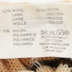 Pre Owned Missoni Multicolor Wool Chunky Knit Beanie