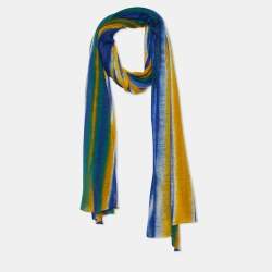 Pre Owned Missoni Multicolor Cashmere Knit Scarf