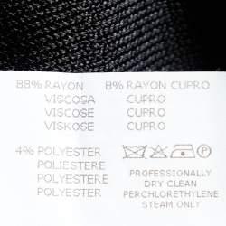 Pre Owned Missoni Black Striped Lurex Knit Scarf