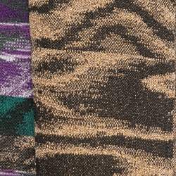 Pre Owned Missoni Multicolor Lurex Knit Scarf