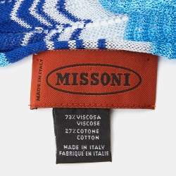 Pre Owned Missoni Multicolor Knit Stole