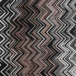 Pre Owned Missoni Multicolor Chevron Patterned Wool Knit Scarf