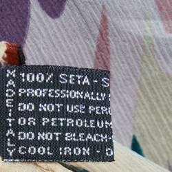 Pre Owned Missoni Pink Printed Silk Chiffon Stole