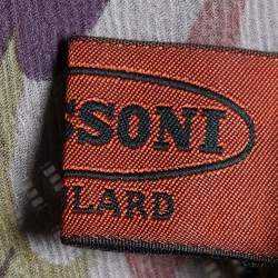 Pre Owned Missoni Pink Printed Silk Chiffon Stole