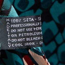 Pre Owned Missoni Multicolor Floral Printed Silk Scarf