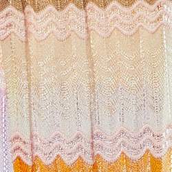 Pre Owned Missoni Multicolor Patterned Cotton Knit Stole