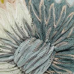 Pre Owned Missoni Multicolor Chevron Knit Beach Turban Size 56