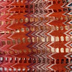 Pre Owned Missoni Multicolor Patterned Knit Stretch Headband