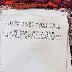 Pre Owned Missoni Multicolor Patterned Knit Stretch Headband