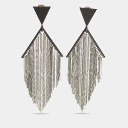 Pre Owned Missoni Fringe Two Tone Earrings