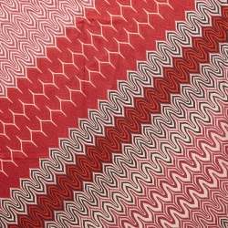 Pre Owned Missoni Pink/Orange Chevron Print Silk Scarf