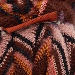 Pre Owned Missoni Multicolor Chevron Knit Headband One Size