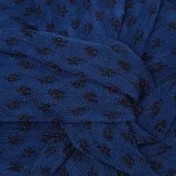 Missoni Navy Blue Knit Wide Headband