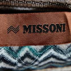 Pre Owned Missoni Multicolor Chevron Knit Long Sleeve Sweater S