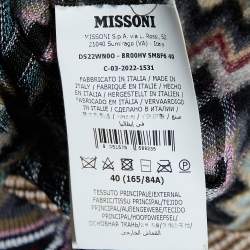 Pre Owned Missoni Multicolor Chevron Knit Long Sleeve Sweater S