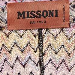 Pre Owned Missoni Multicolor Chevron Knit Long Shirt M