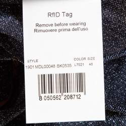 Pre Owned Missoni Metallic Blue V-Neck Camisole L