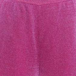 Missoni Pink Lurex Knit Palazzo Pants M