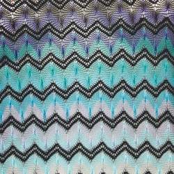 Missoni Multicolor Chevron Knit Sheer Tank Top M