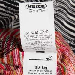 Pre Owned Missoni Multicolor Patterned Knit Scallop Detail Tank Top S