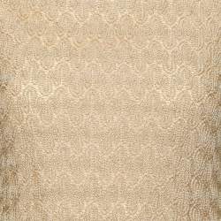 Pre Owned Missoni Beige Lurex Lace Midi Dress S