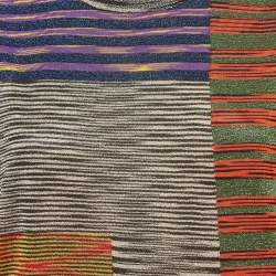 Pre Owned Missoni Multicolor Lurex Knit Tank Top L