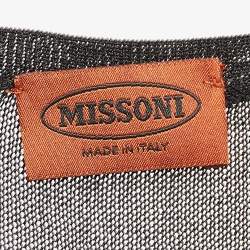 Pre Owned Missoni Black Lurex Knit Tank Top L