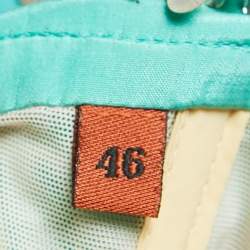 Pre Owned Missoni Multicolor Floral Print Embellished Silk Strapless Long Dress L