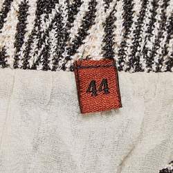 Pre Owned Missoni Black Patterned Knit Palazzo Pants M