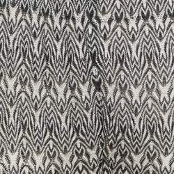 Pre Owned Missoni Black Patterned Knit Palazzo Pants M