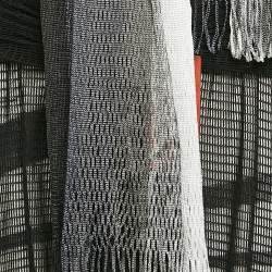 Pre Owned Missoni Black Mesh Wrap Style Maxi Dress With Scarf M