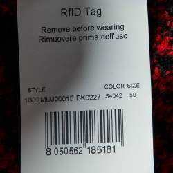 Missoni Red/Black Patterned Wool Cardigan XL