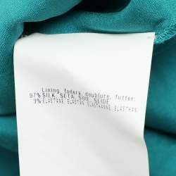 Pre Owned Missoni Green Knit Fabric Kaftan Maxi Dress XL