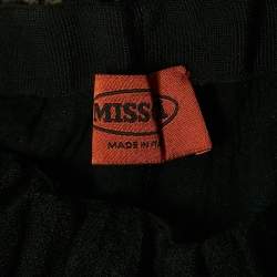 Pre Owned Missoni Multicolor Chevron Knit Flared Trousers S