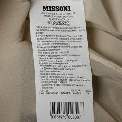 Pre Owned Missoni Multicolor Chevron Lurex Knit Mini Dress S