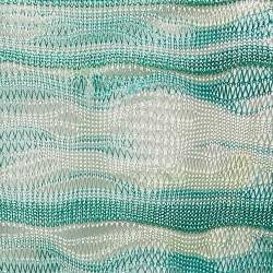Missoni Green Stretch Knit Ruffled Mini Dress S
