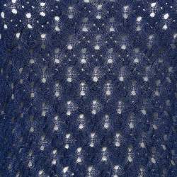 Pre Owned Missoni Blue Patterned Knit Top L