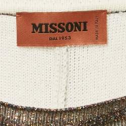 Missoni Metallic/Multicolor Lurex Knit Pants S