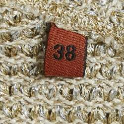 Pre Owned Missoni Metallic Lurex Knit Mini Dress and Cape Set S