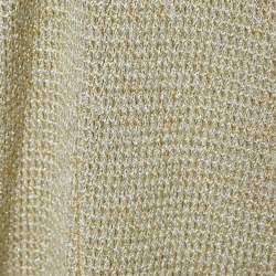 Pre Owned Missoni Metallic Lurex Knit Mini Dress and Cape Set S