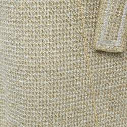 Pre Owned Missoni Metallic Lurex Knit Mini Dress and Cape Set S