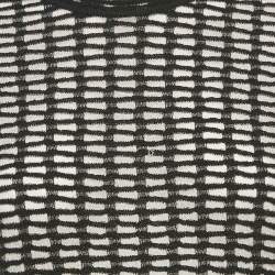 Missoni Black/White Textured Stretch Knit Top M