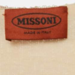 Missoni Beige Striped Sequin Tank Top S