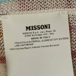 Pre Owned Missoni Multicolor Knit Crop Top One Size 
