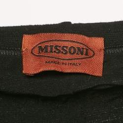 Pre Owned Missoni Black Knit Trousers M