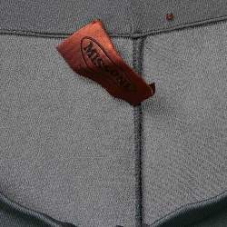 Pre Owned Missoni Grey Jersey Wide Leg Trousers M