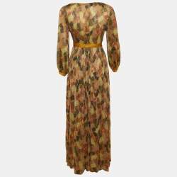 Missoni Multicolor Lurex Knit Wrap Dress S